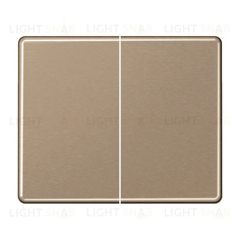 Выключатель двухклавишный проходной Jung SL 500 (вкл/выкл с 2-х мест), 10А/250В 509u+sl595gb 509u + sl595gb