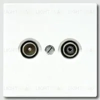 Телевизионная розетка проходная Jung TV-FM S2900-10+ls990tvww S2900-10 + ls990tvww