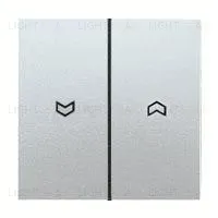 Выключатель управления жалюзи кнопочный Jung, 10А/250В 539VU+al2995p 539VU + al2995p