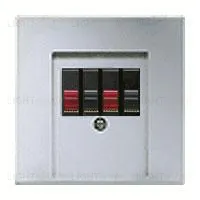 Розетка акустическая двойная Jung 110910+al2969t 110910 + al2969t