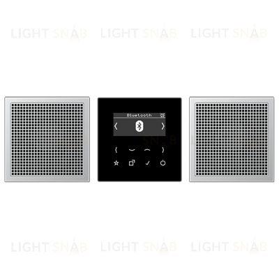 Смарт радио JUNG DAB+Bluetooth стерео, черный глянцевый, динамик алюминий DABAL2BT DABAL2BT