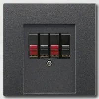 Розетка акустическая двойная Jung 110910+al2969tan 110910 + al2969tan