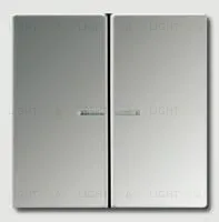 Выключатель двухклавишный с подсветкой Jung, 10А/250В 505u5+gcr2995ko5 505u5 + gcr2995ko5