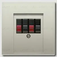 Розетка акустическая двойная Jung 110910+es2969t 110910 + es2969t