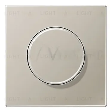 Светорегулятор JUNG универсальный поворотно-нажимной LED 3-100Вт., 20-420Вт ламп накал. и галог., нержавеющая сталь 1731DD+ES1740 1731DD + ES1740