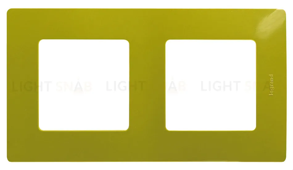 Двухместная рамка Legrand Etika зеленый папоротник 672542 672542