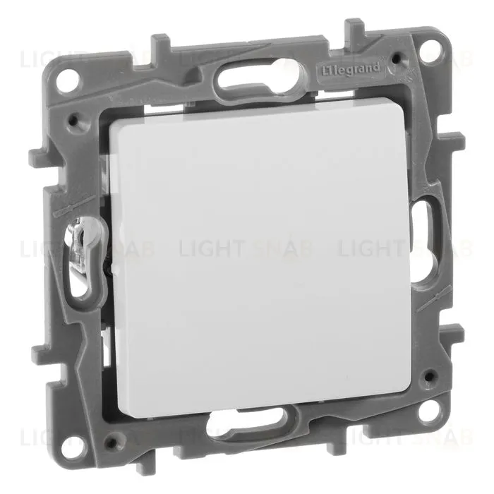 Переключатель промежуточный 1-клавишный, винтовые клеммы Legran Etika 10AX/250В белый 672209 672209