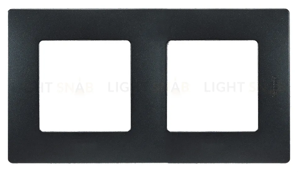 Двухместная рамка Legrand Etika антрацит 672582 672582