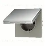 Розетка с заземлением с откидной крышкой Jung 16А/250В GCR1520KL GCR1520KL