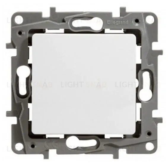 Выключатель кнопочный без фиксации Legran Etika 6A/250В белый 672214 672214