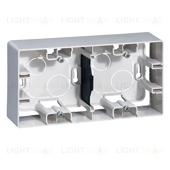 Коробка двойная для накладного монтажа Legrand Etika (белая) 672530 672530
