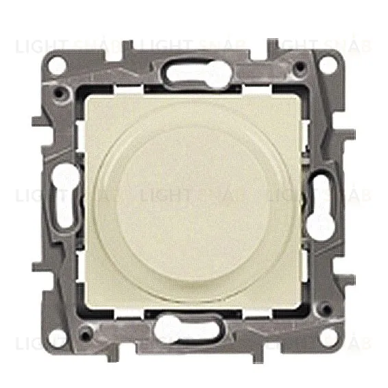 Светорегулятор с поворотной ручкой без нейтрали 5-300Вт, LED 5-75Вт, Legrand Etika слоновая кость 672319 672319