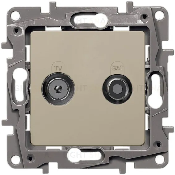 Розетка TV/SAT 2-х кабельная Legrand Etika (слоновая кость) 672357 672357