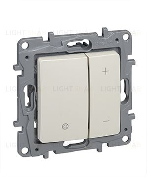 Светорегулятор нажимной 400Вт Legrand Etika (слоновая кость) 672318 672318