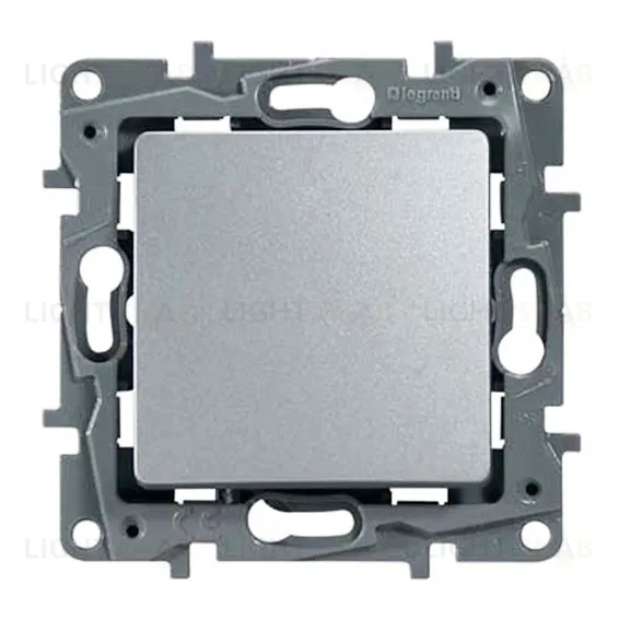 Выключатель одноклавишный на винтах Legran Etika 10A (алюминий) 672401 672401