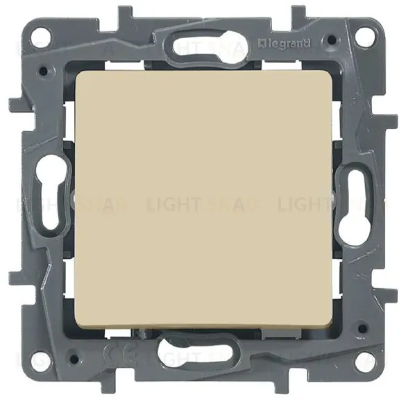 Выключатель с контурной подсветкой на винтах Legran Etika 10A (слоновая кость) 672303 672303