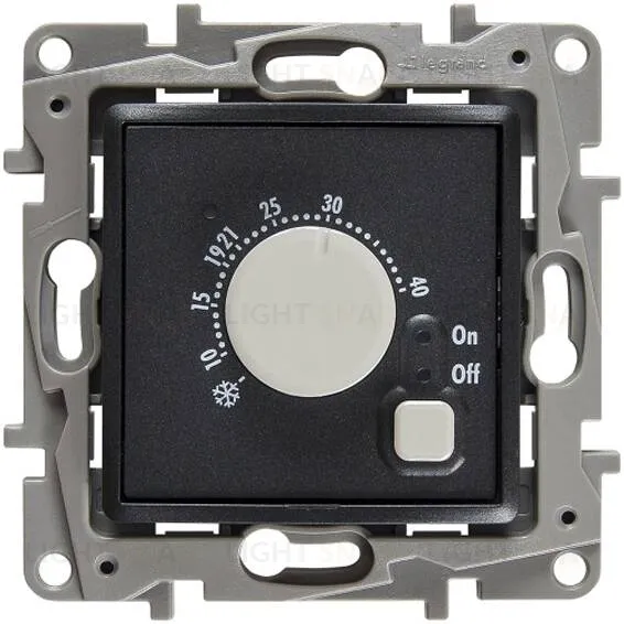 Термостат для теплого пола Legrand Etika (антрацит) 672630 672630