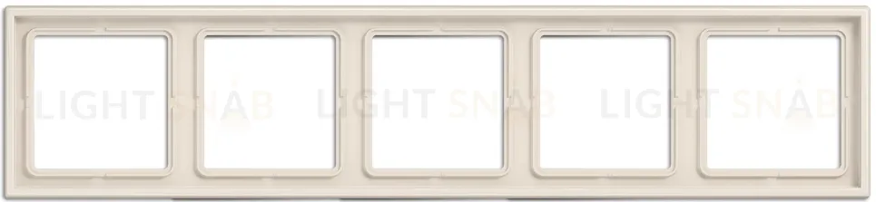 Рамка на 5 постов Jung LS 990 слоновая кость LS985W LS985W