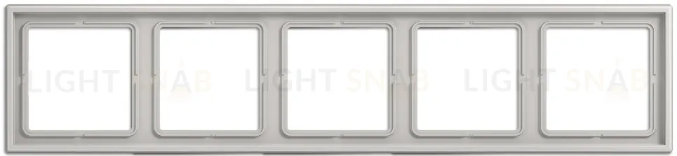 Рамка на 5 постов Jung LS 990 светло-серый LS985LG LS985LG