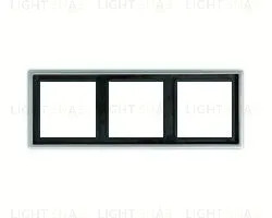 Рамка тройная Jung LS 990 алюминий металл al2983 al2983