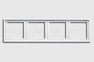 Рамка четверная Jung LS 990 белый глянцевый ls984ww ls984ww