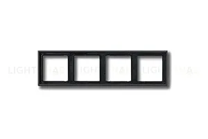 Рамка четверная Jung LS 990 антрацит металл al2984an al2984an