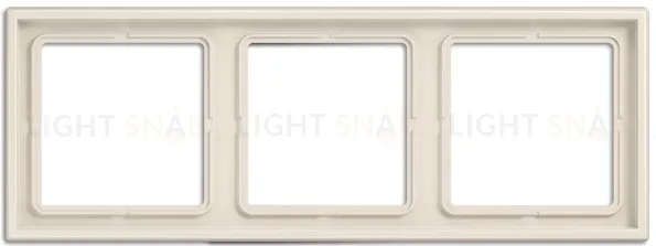 Рамка на 3 поста Jung LS 990 слоновая кость LS983W LS983W