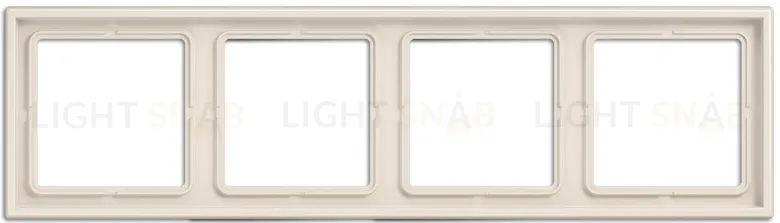 Рамка на 4 поста Jung LS 990 слоновая кость LS984W LS984W
