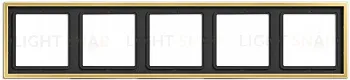 Рамка на 5 постов Jung LS 990 латунь классик ME2985C ME2985C