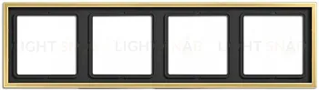 Рамка на 4 поста Jung LS 990 латунь классик ME2984C ME2984C