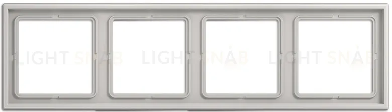 Рамка на 4 поста Jung LS 990 светло-серый LS984LG LS984LG