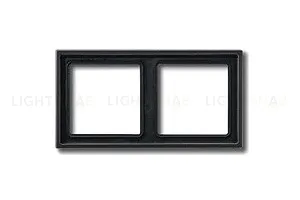 Рамка двойная Jung LS 990 антрацит металл al2982an al2982an