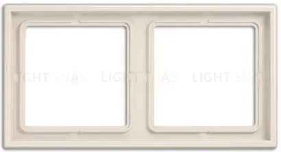 Рамка на 2 поста Jung LS 990 слоновая кость LS982W LS982W