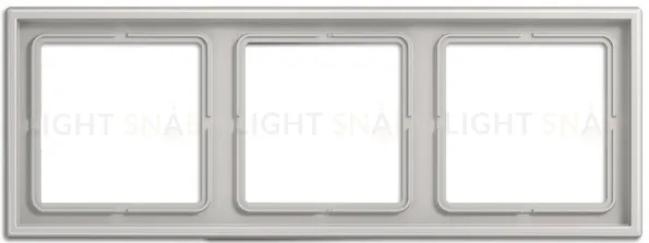 Рамка на 3 поста Jung LS 990 светло-серый LS983LG LS983LG