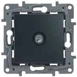 Розетка TV проходная 15дБ Legrand Etika (антрацит) 672663 672663