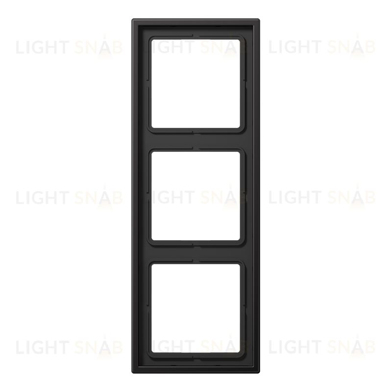 Рамка тройная Jung LS 990, алюминий темный AL2983D AL2983D