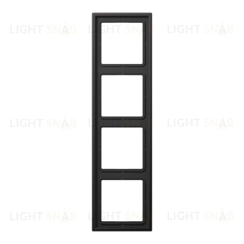 Рамка четверная Jung LS 990, алюминий темный AL2984D AL2984D