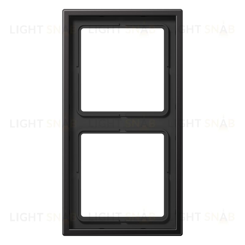 Рамка двойная Jung LS 990, алюминий темный AL2982D AL2982D