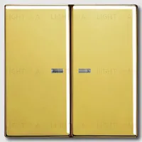 Выключатель двухклавишный с подсветкой Jung, 10А/250В 505u5+GO2995KO5 505u5 + GO2995KO5