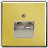 Розетка компьютерная двойная Jung RJ45 6-й кат. epuae8-8upok6+GO2969-2UA epuae8-8upok6 + GO2969-2UA