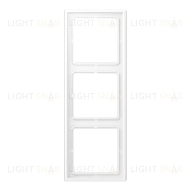 Рамка тройная для горизон./вертик. монтажа Jung LS 990, белый матовый LS983WWM LS983WWM