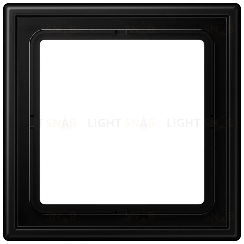 Рамка одинарная Jung LS 990, черный матовый LS981SWM LS981SWM