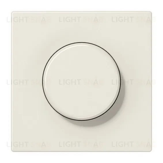 Светорегулятор JUNG поворотно-нажимной LED 3-60Вт., 20-210Вт ламп накал. и галог., слоновая кость 1730DD+LS1740 1730DD + LS1740