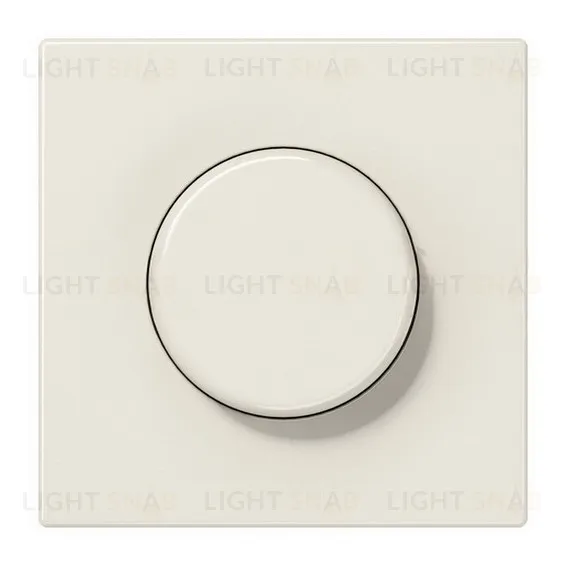 Светорегулятор JUNG универсальный поворотно-нажимной LED 3-100Вт., 20-420Вт ламп накал. и галог., слоновая кость 1731DD+LS1740 1731DD + LS1740