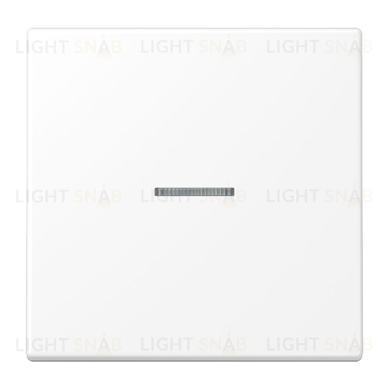 Выключатель одноклавишный с подсветкой (вкл/выкл с 2-х мест) Jung 10А/250В белый матовый 90+501u+LS990KO5WWM 90 + 501u + LS990KO5WWM