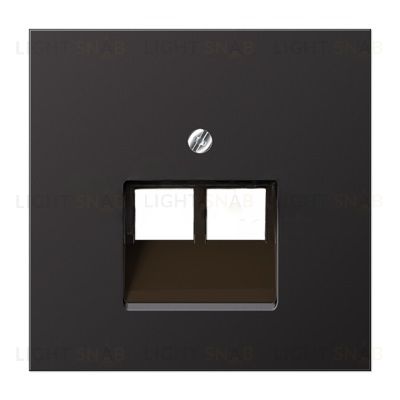 Розетка компьютерная двойная Jung RJ45 6-й кат. алюминий темный epuae8-8upok6+AL2969-2UAD epuae8-8upok6 + AL2969-2UAD