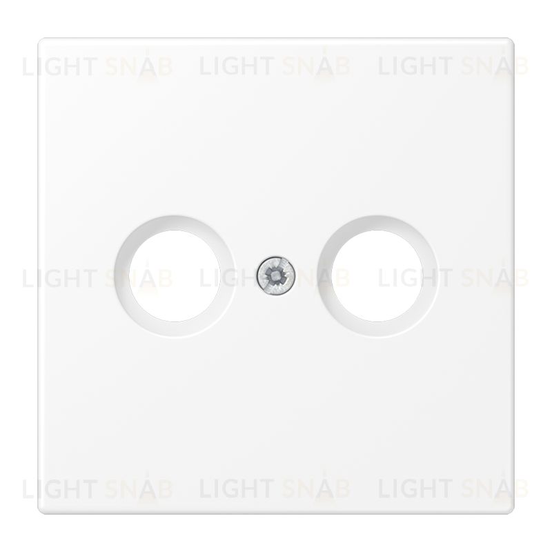 Розетка TV FM проходная Jung, диапазон частот от 4 до 2400 MГц, белый матовый S2900-10+LS990TVWWM S2900-10 + LS990TVWWM