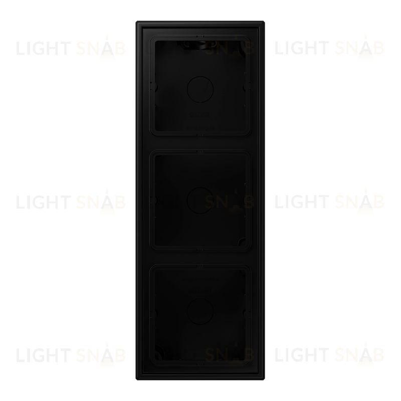 Коробка тройная для накладного монтажа Jung LS 990 черный матовый LS583ASWM LS583ASWM