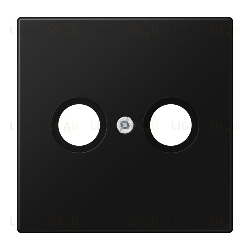 Розетка TV FM проходная Jung, диапазон частот от 4 до 2400 MГц, черный матовый S2900-10+LS990TVSWM S2900-10 + LS990TVSWM