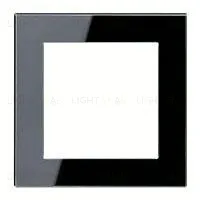 Рамка одинарная Jung A Creation черное стекло AC581GLSW AC581GLSW